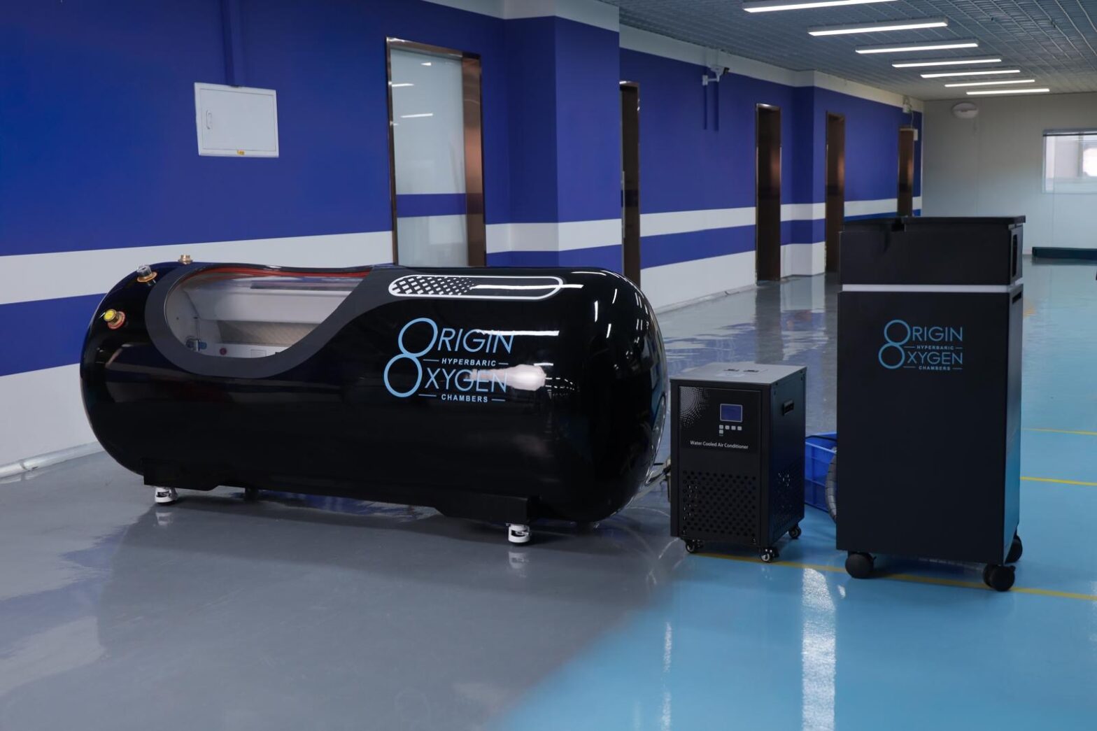 Origin Aero 90cm Aluminium Lying Oxygen Chamber 2ATA